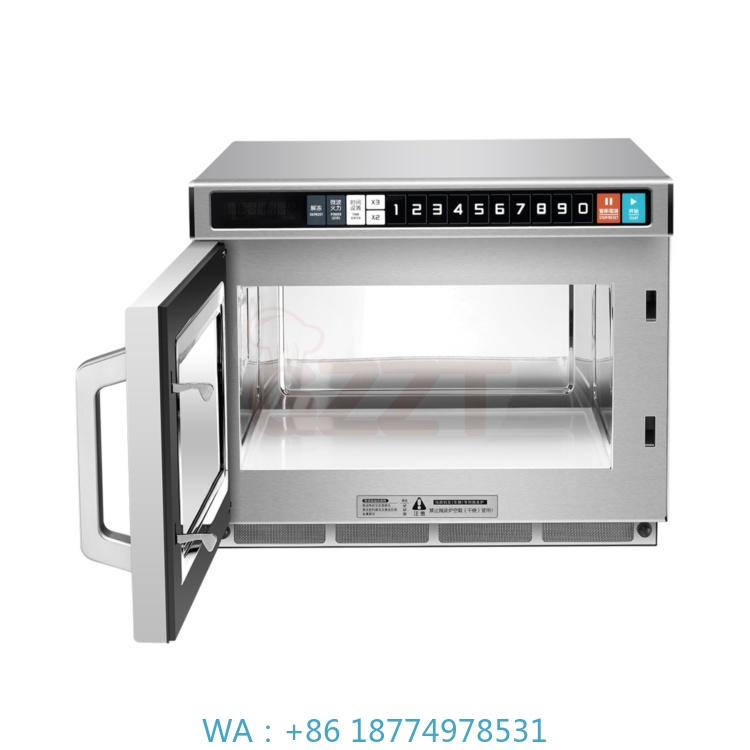 Commercial Kitchen Microwave - 17L Grote Capaciteit 304 RVS Commerciële