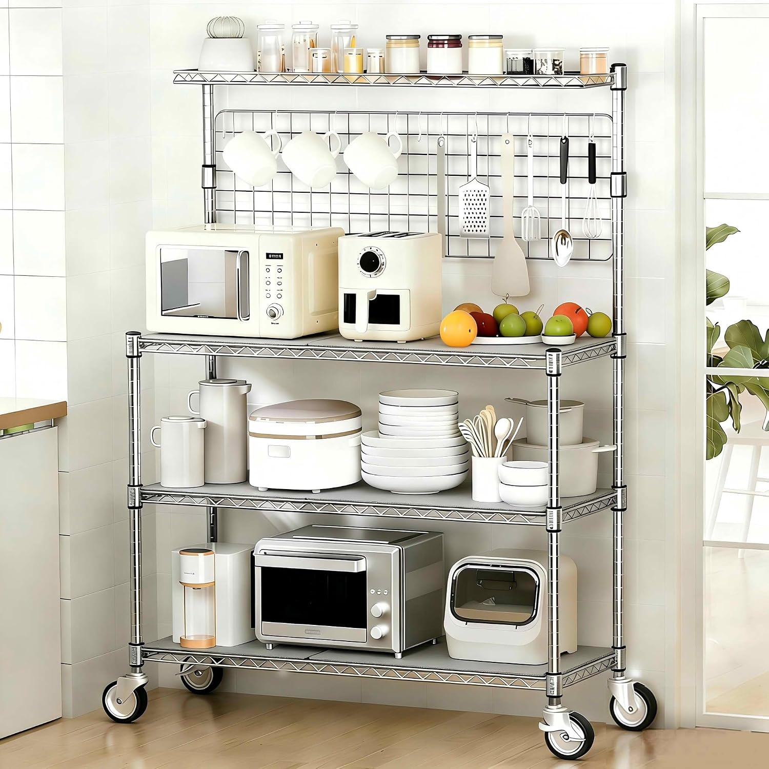 Commercial Kitchen Microwave - Bakkersrek Display Stand Opslagplanken Trolley Commerciële