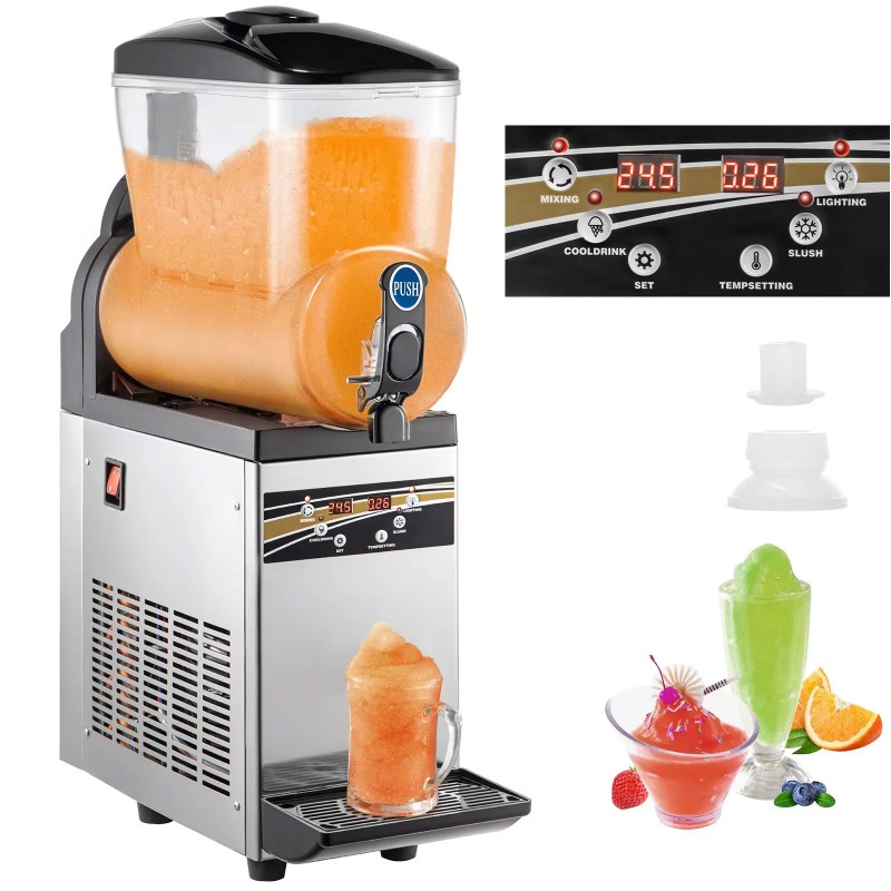 Commercial Ice Maker - 2026VEVOR Commerciële Slushy-ijsmachine, 1X15L Commerciële Slushy-machine,