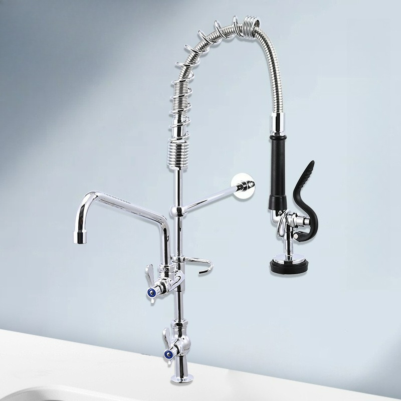 Commercial Kitchen Faucets - Commerciële keukenkraan met enkele hendel, voor-spoelkraan