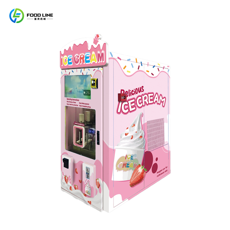 Soft Serve Ice Cream Machine - Geavanceerde fabriekslevering Frozen Ice Cream Vending