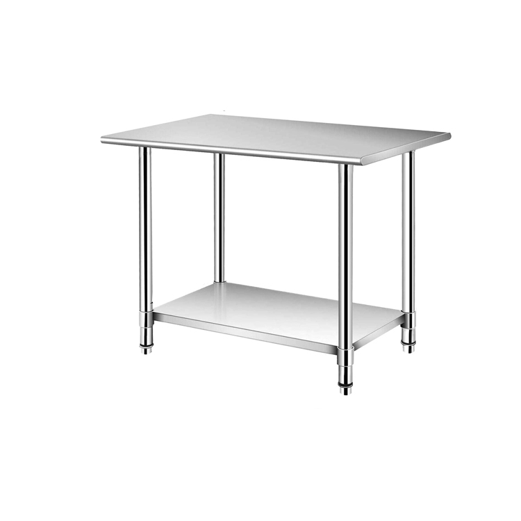 Commercial Kitchen Bench - Verstelbare hoogte werktafel/werkbank van roestvrij staal,