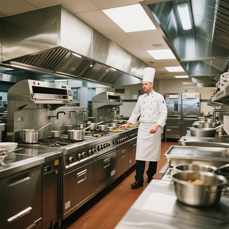 Roestvrijstalen fastfoodappara - Commercial Kitchen Gas Line recensie en prijs