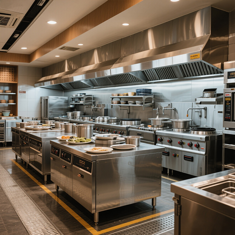 Roestvrijstalen fastfoodappara - Commercial Kitchen Gas Line recensie en prijs