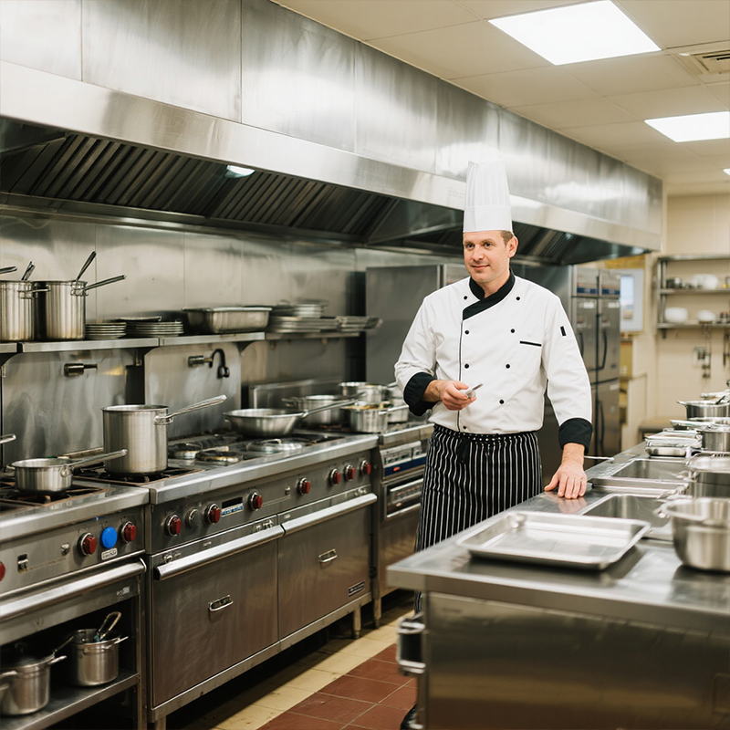 Roestvrijstalen fastfoodappara - Commercial Kitchen Gas Line recensie en prijs