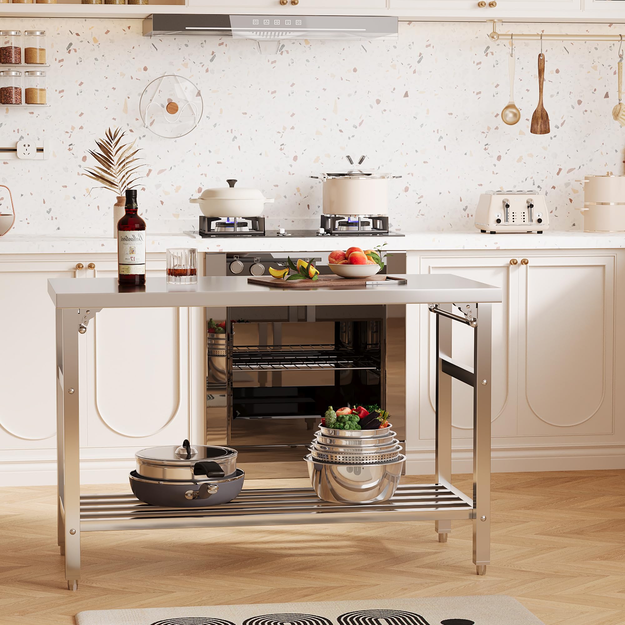 60*24 inch RVS voorbereidings- - Commercial Kitchen Bench recensie en prijs