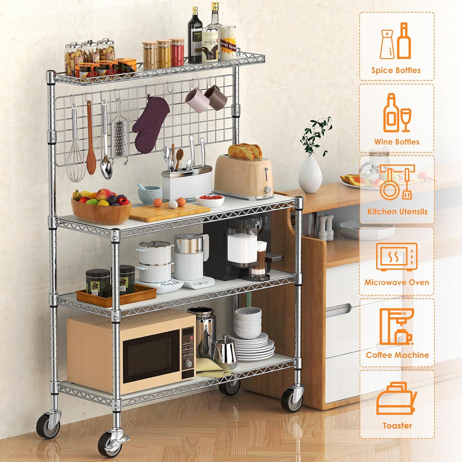 Bakkersrek Display Stand Opsla - Commercial Kitchen Microwave recensie en prijs