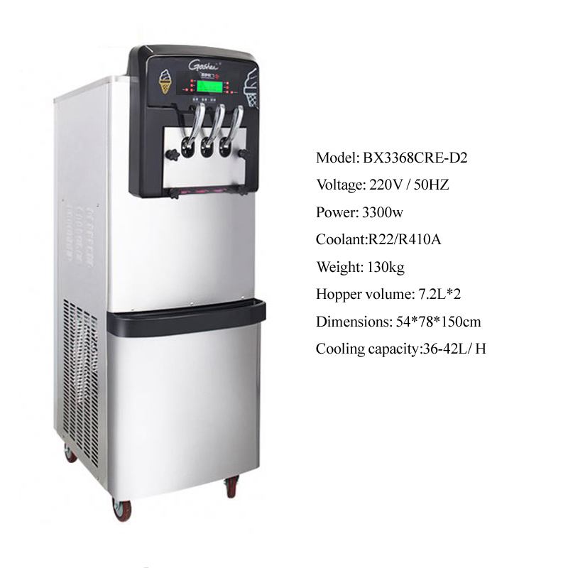 Volautomatische commerciële so - Soft Serve Ice Cream Machine recensie en prijs