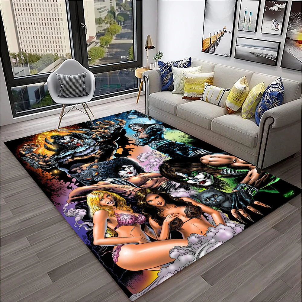 Retro KISS Rock Band Tapijt Ta - Commercial Kitchen Mats recensie en prijs