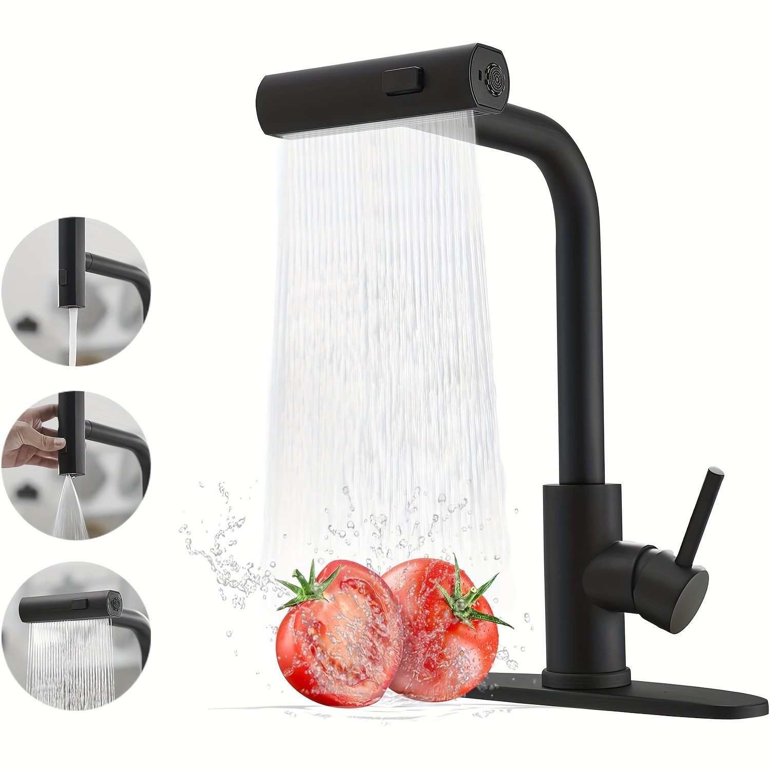 1-delige zwarte keukenkraan me - Commercial Kitchen Faucets recensie en prijs