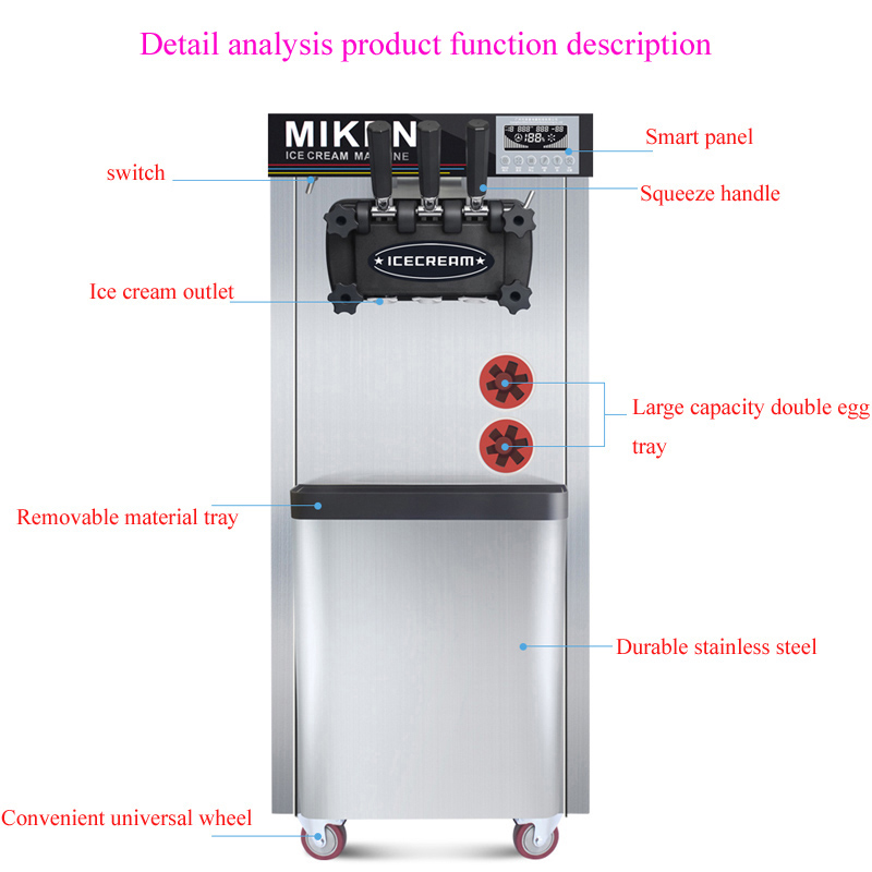 Automatische Soft-serve-ijsmac - Commercial Ice Maker recensie en prijs