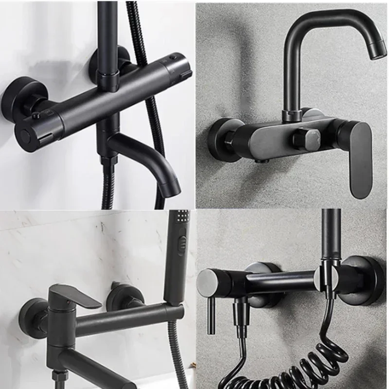 1Pc Zwarte Douchekraan Decorat - Commercial Kitchen Faucets recensie en prijs
