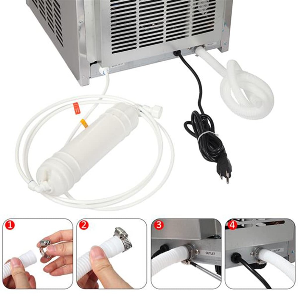 Commerciële ijsmachine 110 lbs - Commercial Ice Maker recensie en prijs