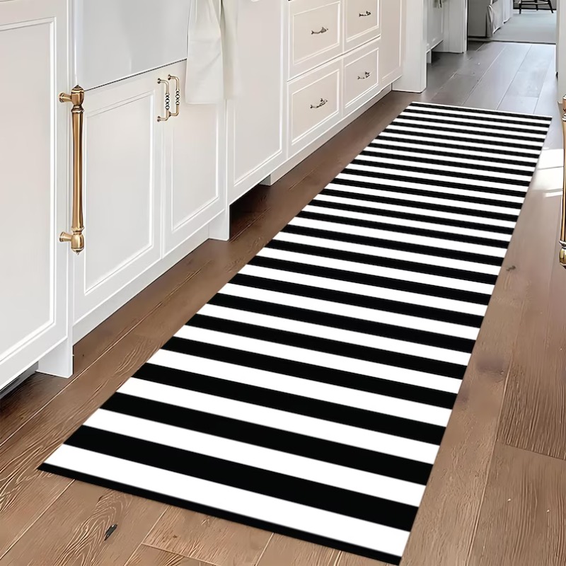 Zwart Wit Streep Patroon Runne - Commercial Kitchen Mats recensie en prijs