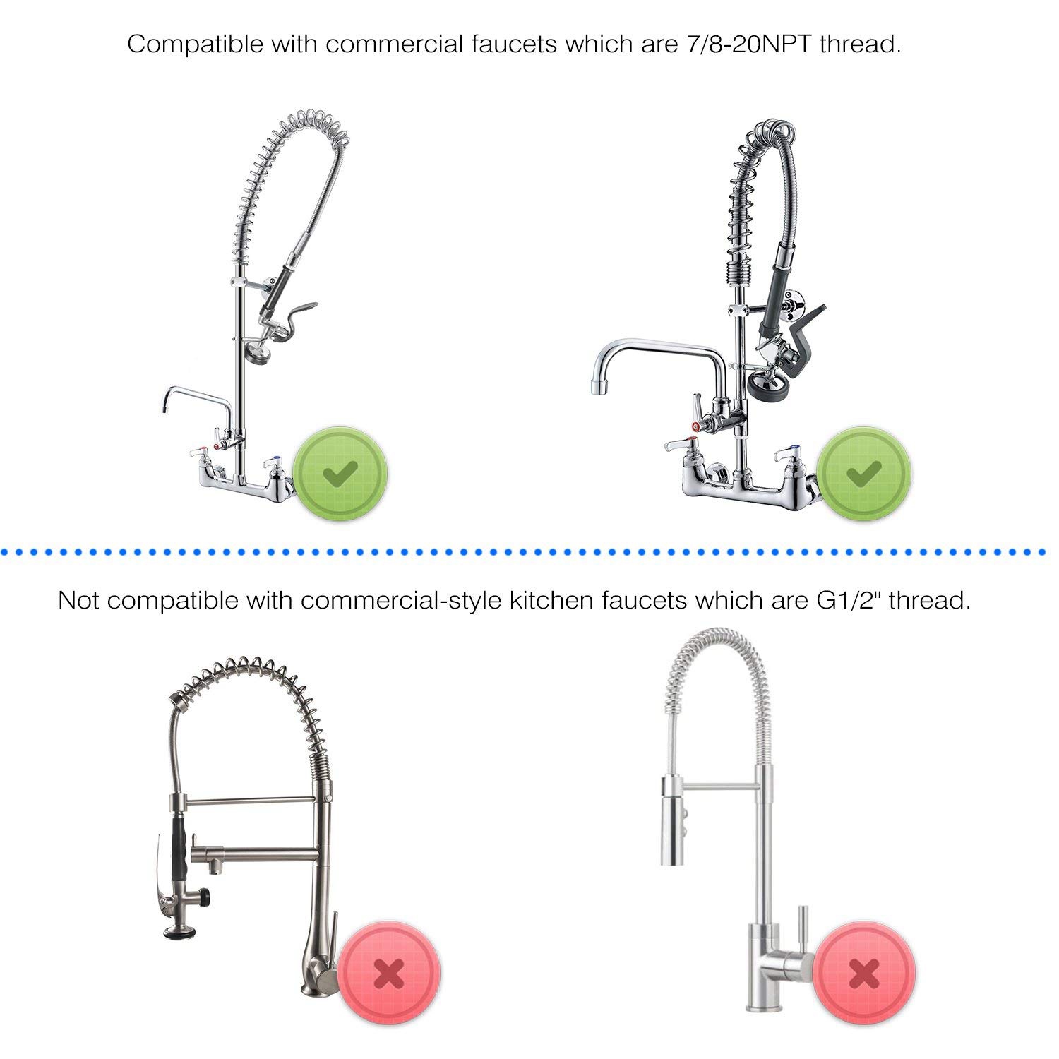 Op voorraad Pre Spoelsproeier  - Commercial Kitchen Faucets recensie en prijs